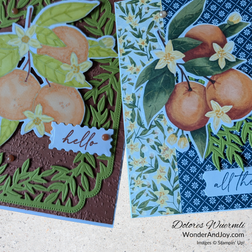 Mediterranean Blooms handmade cards