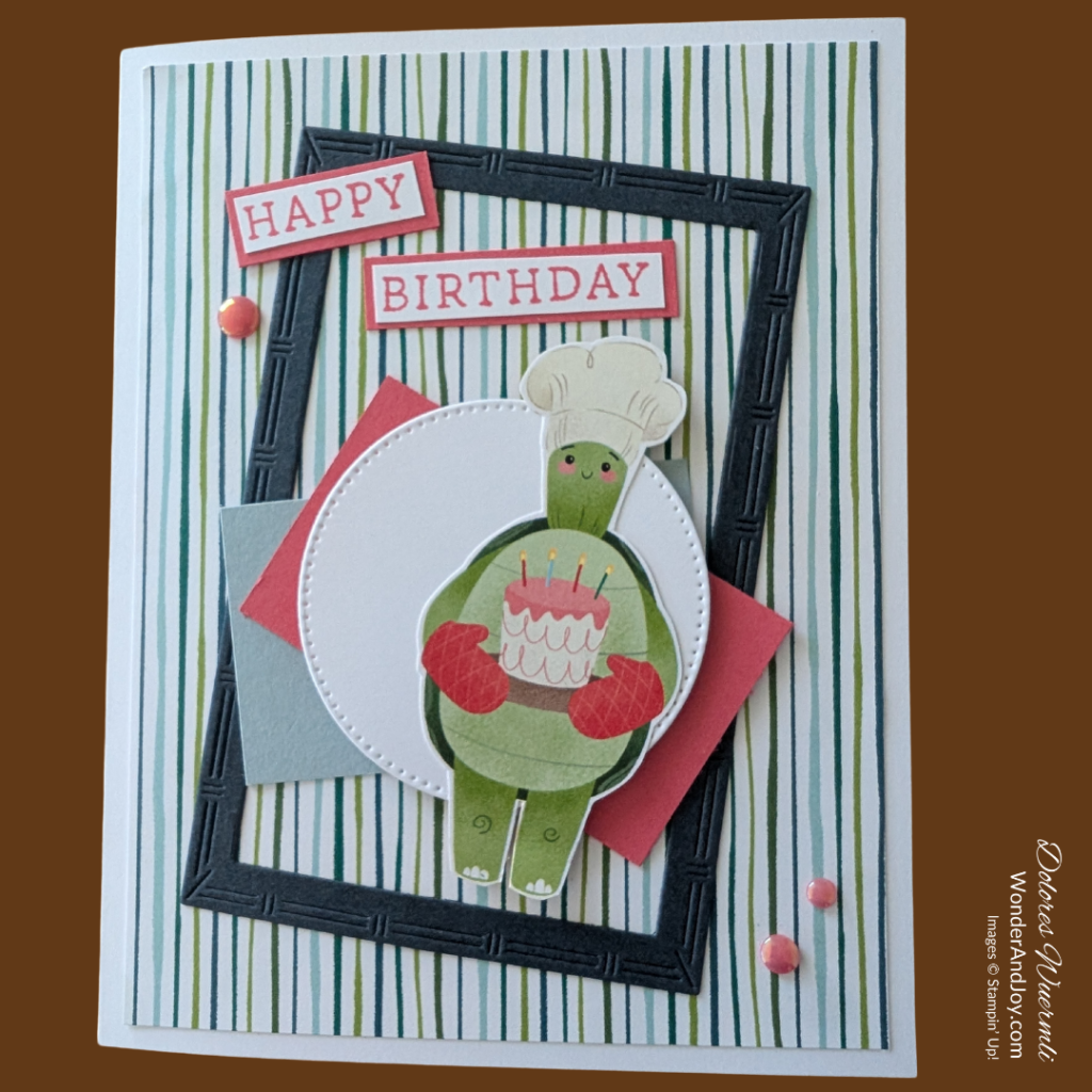 Card Example #1: Turtle-y Awesome Birthday card