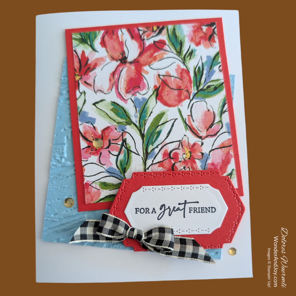Card Example 1 For a Great Friend card