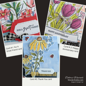 Card Template #6 using Mixed Media Florals Suite Collection