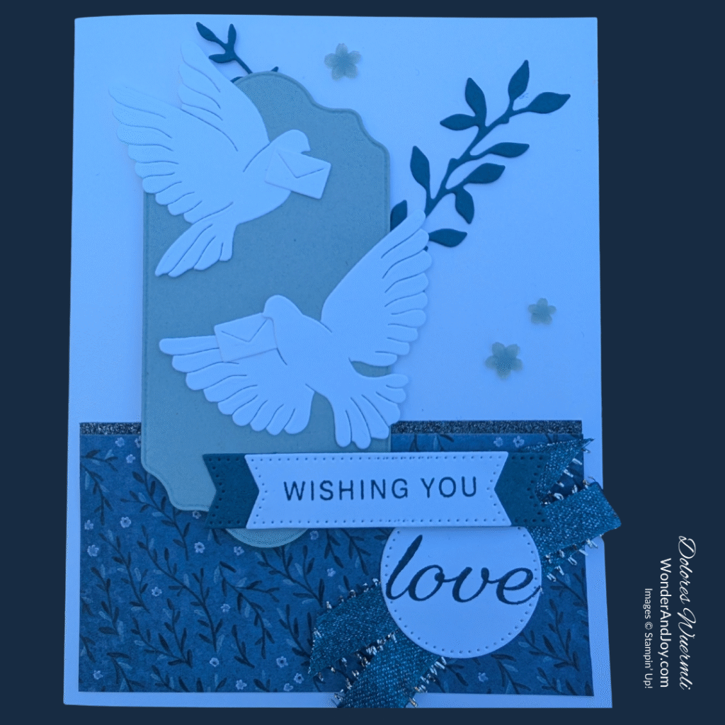 Wishing You Love card with the Peaceful Garden Suite Collection