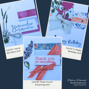 sneak peek of card examples using card template #8