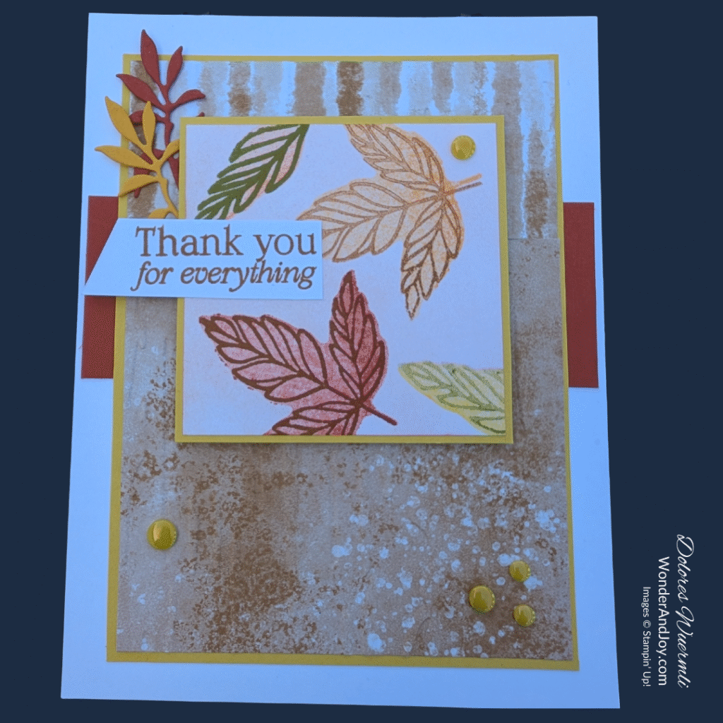 Thank you for everything card using Beautiful Gallery Suite Collection from Stampin' Up!