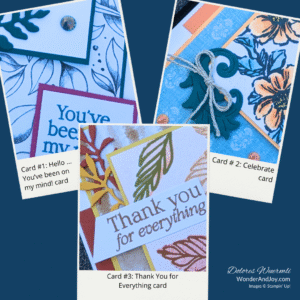 sneak peek of card examples using card template #9