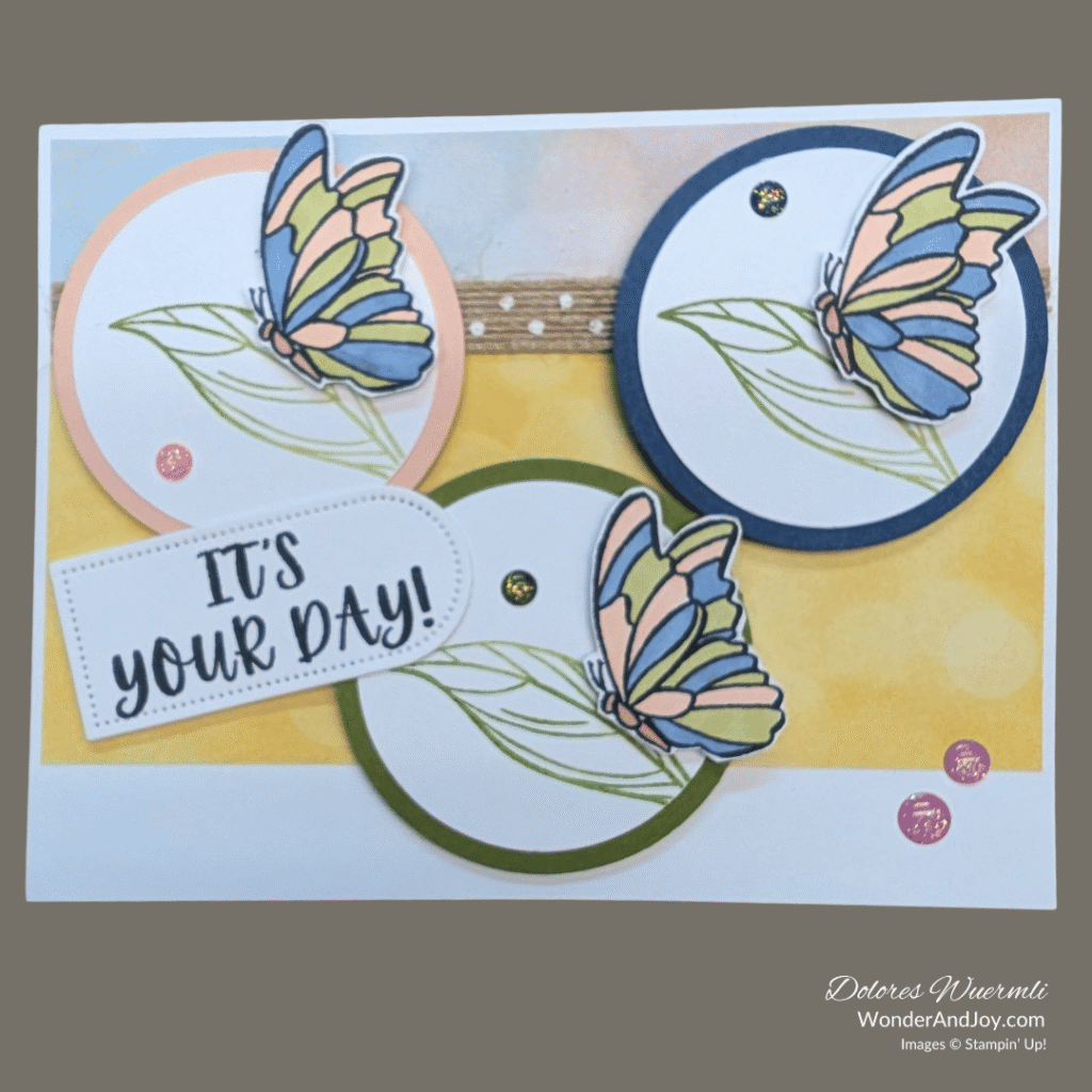 card example using Coneflower Celebrations stamp set from Stampin' Up!