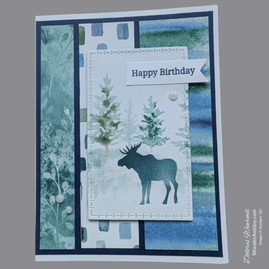 card example using Banner Sayings stamp set